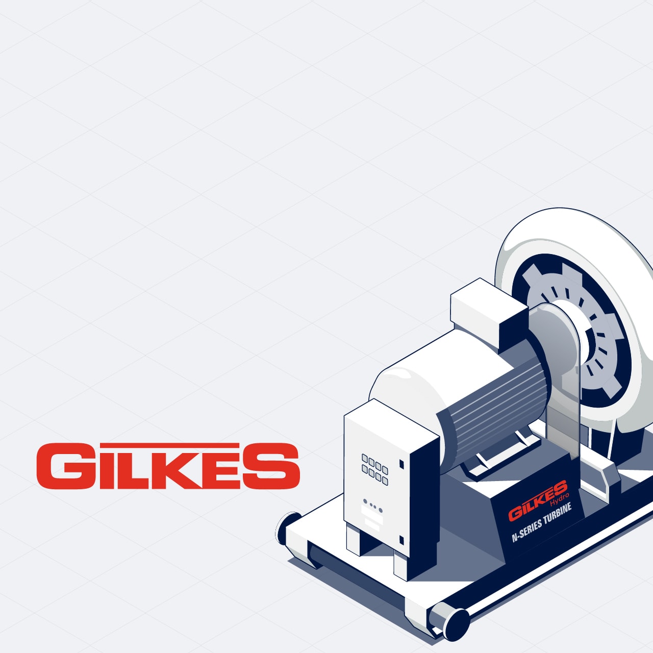 GILKES animation image showing logo and a turbine